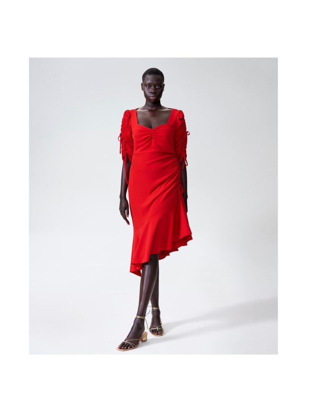 NEW Rodarte Universal Standard Red Asymmetric Dress